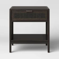 Minsmere Caned Accent Table With Drawer - Threshold™ -Furniture Sales Store GUEST 55c3e48d 7647 4046 9262 e88d66a83051