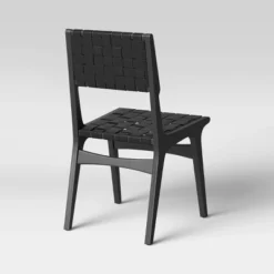Ceylon Woven Dining Chair Black - Threshold™: Rubberwood Frame, Polyester Accents, 250lb Capacity -Furniture Sales Store GUEST 575ec13b eb35 4a3a aa9f 98c7a6b1c16e