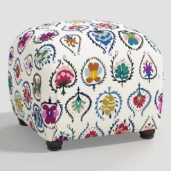 Poppy Ottoman In Damask - Skyline Furniture -Furniture Sales Store GUEST 5867c2e1 d2bd 4764 a0a7 f4768b2f2ade