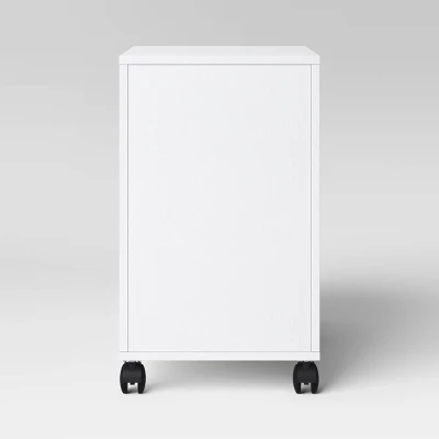 Loring Rolling Cabinet White - Threshold™: Mobile Office Furniture Set With Drawers 3 Loring Rolling Cabinet White - Threshold™: Mobile Office Furniture Set With Drawers - Image 3