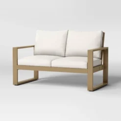 Esker Recycled Resin Outdoor Patio Loveseat Brown - Threshold™ -Furniture Sales Store GUEST 5afc5da1 629d 43c2 8014 245974f926a0