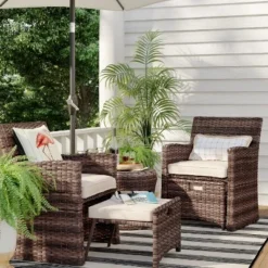 Halsted 5pc Wicker Small Space Patio Furniture Set - Threshold 26 Halsted 5pc Wicker Small Space Patio Furniture Set - Threshold -Furniture Sales Store GUEST 5b71274d a892 473e 8f50 3fb3df26fbd6