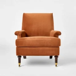 Mercer Rolled Upholstered Armchair With Casters - Threshold™ Designed With Studio McGee 19 Mercer Rolled Upholstered Armchair With Casters - Threshold™ Designed With Studio McGee -Furniture Sales Store GUEST 5b8006c9 6eb5 41c9 8e51 66c27cddb0c1
