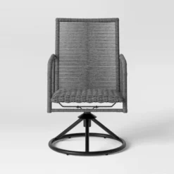 2pc Granby Padded Wicker Outdoor Patio Dining Chairs Swivel Chairs Gray - Threshold™ -Furniture Sales Store GUEST 5ceab08c a6c7 44da afd8 4c3be5f0b3bc