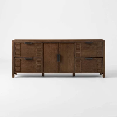 Dosinia 4 Drawer Media Stand Brown - Threshold™ Designed With Studio McGee 2 Dosinia 4 Drawer Media Stand Brown - Threshold™ Designed With Studio McGee - Image 2