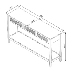 East Bluff Woven Drawer Console Table - Threshold™ Designed With Studio McGee -Furniture Sales Store GUEST 5fadeab1 5821 409f b35b 9dc3416e6dfc