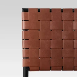 Wellfleet Woven Faux Leather Metal Base Counter Height Barstool - Threshold™ -Furniture Sales Store GUEST 600d4296 a27d 474b 916f d7e59a94ae23