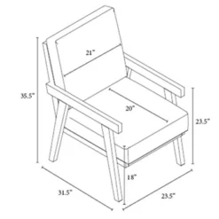 Grantsville Wood Frame Accent Chair With Grid Back - Threshold™ Designed With Studio McGee -Furniture Sales Store GUEST 63af688c c6d7 4926 8635 a7774e315ee8