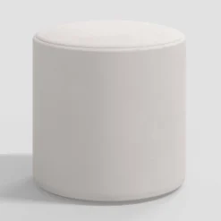 Round Thalia Ottoman In Velvet - Skyline Furniture -Furniture Sales Store GUEST 64a48b94 bdaa 4a7e 91bf 9e53cf158664