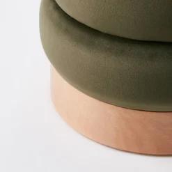 Clarkdale Channel Tufted Ottoman With Wood Base - Threshold™ Designed With Studio McGee -Furniture Sales Store GUEST 6b0f47ba dc03 48cc 8a01 bbb99d46752f