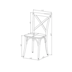 Set Of 2 Malden French Bistro Dining Chair Matte Black - Threshold™ -Furniture Sales Store GUEST 6b977508 73a9 4116 9e94 2128bb0c2126