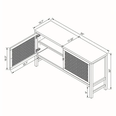 Palmdale Woven Door Console Natural - Threshold™ Designed With Studio McGee 7 Palmdale Woven Door Console Natural - Threshold™ Designed With Studio McGee - Image 7
