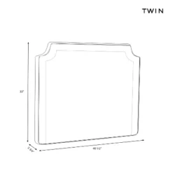 Twin Charlie Notched Border Stick-on-the-Wall Dorm Headboard - Threshold™ -Furniture Sales Store GUEST 6d3c46ed 013a 4789 90a5 8734f4d8c835