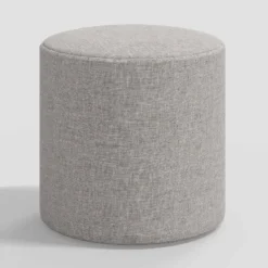Round Thalia Ottoman In Textured Linen - Threshold™ -Furniture Sales Store GUEST 6da3dd3e 553d 4c4e 8f58 cb5cd3d9d7ec