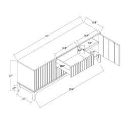 Thousand Oaks Wood Scalloped TV Stand For TVs Up To 60" - Threshold™ Designed With Studio McGee 16 Thousand Oaks Wood Scalloped TV Stand For TVs Up To 60" - Threshold™ Designed With Studio McGee -Furniture Sales Store GUEST 6eb78357 bdca 4768 81d1 c6707913672b