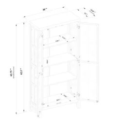Bountiful Wood And Glass Tall Cabinet - Threshold™ Designed With Studio McGee 11 Bountiful Wood And Glass Tall Cabinet - Threshold™ Designed With Studio McGee -Furniture Sales Store GUEST 6ee1338d 097f 4cfb b2df da976038b2e6