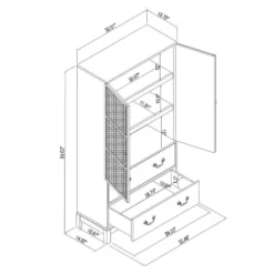 Brandeis Woven Cabinet Brown - Threshold™ Designed With Studio McGee -Furniture Sales Store GUEST 707bd53d 9cc8 4d72 96d2 6474dbf4e472