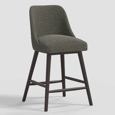 Geller Counter Height Barstool In Textured Linen - Threshold™ 1 Geller Counter Height Barstool In Textured Linen - Threshold™