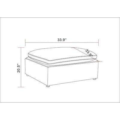 Allandale Modular Sectional Sofa Ottoman - Threshold™ 4 Allandale Modular Sectional Sofa Ottoman - Threshold™ - Image 4