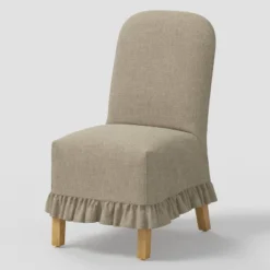 Replacement Ruffled Slipcover Only For Rounded Back Dining Chair - Threshold™ 30 Replacement Ruffled Slipcover Only For Rounded Back Dining Chair - Threshold™ -Furniture Sales Store GUEST 7571f485 4c40 4f4d bbf2 344571b2a144
