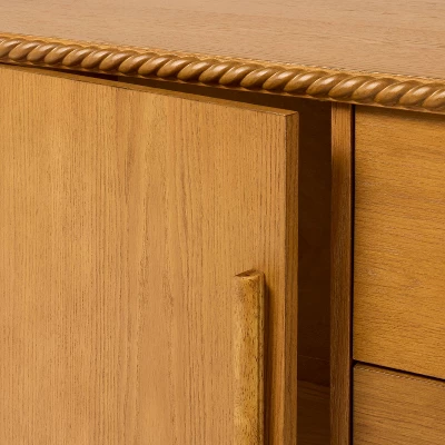 Azorella Media Stand Oak Brown - Threshold™ Designed With Studio McGee 3 Azorella Media Stand Oak Brown - Threshold™ Designed With Studio McGee - Image 3