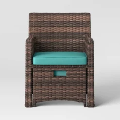 Halsted 5pc Wicker Small Space Patio Furniture Set - Threshold 16 Halsted 5pc Wicker Small Space Patio Furniture Set - Threshold -Furniture Sales Store GUEST 7da52616 f807 45db b6ea bca278143673