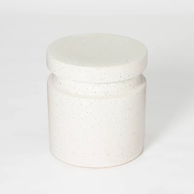 Murray Round Ceramic End Table White - Threshold™ Designed With Studio McGee 2 Murray Round Ceramic End Table White - Threshold™ Designed With Studio McGee - Image 2