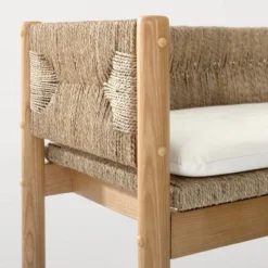 Elden Wood Bench With Woven Back And Loose Cushion Seat - Threshold™ Designed With Studio McGee 11 Elden Wood Bench With Woven Back And Loose Cushion Seat - Threshold™ Designed With Studio McGee -Furniture Sales Store GUEST 80c860d6 fb10 4439 978d 5bcb29b2d57b 1