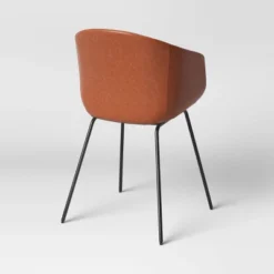 Mossman Faux Leather Tub Dining Chair Brown - Threshold™ -Furniture Sales Store GUEST 8275af96 b1d8 4109 a7e2 1c34671304b3