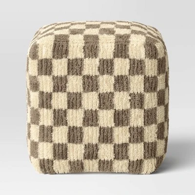 Checkerboard Pouf - Threshold™ 2 Checkerboard Pouf - Threshold™ - Image 2