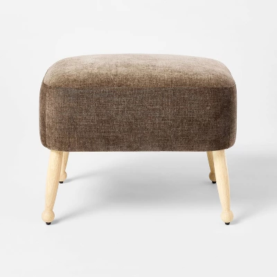 Corallina Upholstered Wooden Ottoman Natural Wood/Dark Brown - Threshold™ Designed With Studio McGee 5 Corallina Upholstered Wooden Ottoman Natural Wood/Dark Brown - Threshold™ Designed With Studio McGee - Image 5