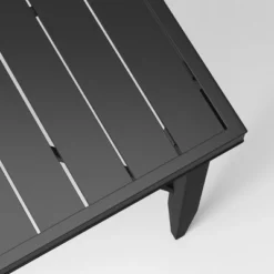 Searsburg Aluminum 6 Person Rectangle Slat Top Patio Dining Table, Outdoor Furniture - Black - Threshold™ -Furniture Sales Store GUEST 85538e8e 4b99 48fb 8c4d d2d92c84f0fb