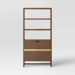 70.5" Warwick Storage Bookcase Brown - Threshold™ -Furniture Sales Store GUEST 85980270 0fc8 4a5b ba6e e66fa9ae95c9