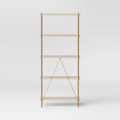 72" Elowen 5 Shelf Bookcase - Threshold™ 3 72" Elowen 5 Shelf Bookcase - Threshold™ - Image 3