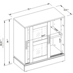 32" Promontory Sliding Glass 2 Door Cabinet - Threshold™ Designed With Studio McGee 17 32" Promontory Sliding Glass 2 Door Cabinet - Threshold™ Designed With Studio McGee -Furniture Sales Store GUEST 886a1690 8c08 4bfa 84cf 5fb1b76c3fe4
