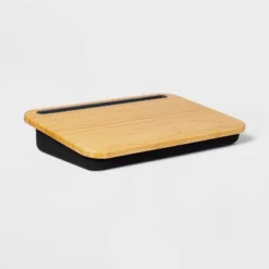 Bamboo Lap Desk With Powerbank And Charging Cable Brown/Black - Threshold™ -Furniture Sales Store GUEST 8883f6ad 0fb5 4d88 83ff 5f9a6ad730c4