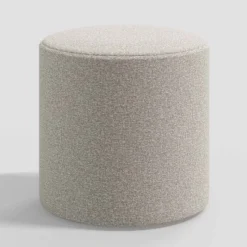 Round Thalia Ottoman In Boucle - Threshold™