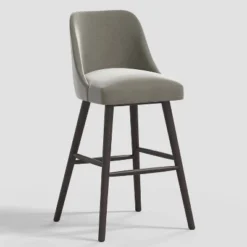 Geller Modern Counter Height Barstool In Shiny Velvet - Threshold™ -Furniture Sales Store GUEST 899714a1 1e63 4781 a275 4038bd990047