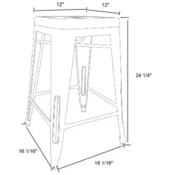 Set Of 2 24" Carlisle Metal Counter Height Barstool - Threshold™ 7 Set Of 2 24" Carlisle Metal Counter Height Barstool - Threshold™ -Furniture Sales Store GUEST 91e0f699 886c 4f22 8477 2dde73c1a713