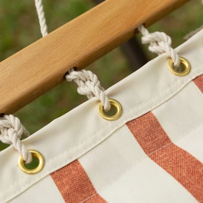 13' Pillowtop Outdoor Fabric Hammock With Spreader Bar Striped - Threshold™ 2 13' Pillowtop Outdoor Fabric Hammock With Spreader Bar Striped - Threshold™ - Image 2