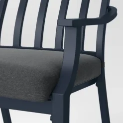 2pc Fairmont Stationary Outdoor Patio Dining Chairs Arm Chairs Black - Threshold™ -Furniture Sales Store GUEST 93b3d878 5c10 4c28 a687 063fbcfa7688