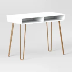 Hairpin Writing Desk With Storage - Threshold™ 13 Hairpin Writing Desk With Storage - Threshold™ -Furniture Sales Store GUEST 960d0523 5f9f 47a9 899d 22a886b35619