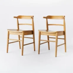 2pk Kaysville Curved Back Wood Dining Chair - Threshold™ Designed With Studio McGee -Furniture Sales Store GUEST 96181127 0bb6 41a1 999c 8f5d44c53b74