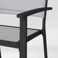 2pc Ryegate Weathered Teak Sling Outdoor Patio Dining Chairs Arm Chairs Gray - Threshold™ -Furniture Sales Store GUEST 9be3cb3a acf0 4a9f bdb8 621b94a63f73