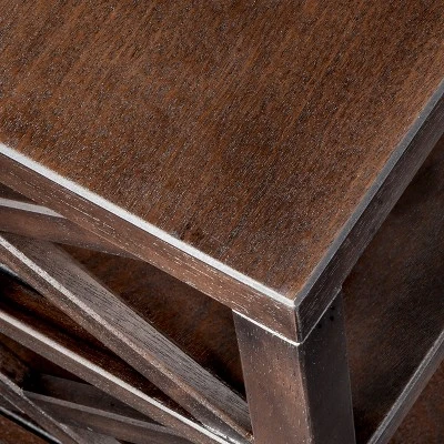 Owings End Table With 2 Shelves (Not Assembled) Espresso - Threshold™ 3 Owings End Table With 2 Shelves (Not Assembled) Espresso - Threshold™ - Image 3