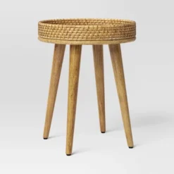 Round Natural Woven Accent Table - Threshold™ 11 Round Natural Woven Accent Table - Threshold™ -Furniture Sales Store GUEST 9ec8a24a 5b13 4d1b 8539 2a004aebfd6b