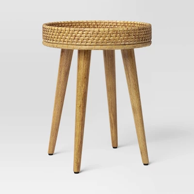 Round Natural Woven Accent Table - Threshold™ 6 Round Natural Woven Accent Table - Threshold™ - Image 6