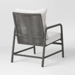 2pc Granby Padded Wicker Outdoor Patio Chairs, Club Chairs Gray - Threshold™ -Furniture Sales Store GUEST 9fe2e90e 2a7e 43ed 8d60 548fcadc7ff9