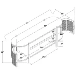 Portola Hills Caned Door TV Stand For TVs Up To 60" - Threshold™ Designed With Studio McGee -Furniture Sales Store GUEST a0956830 d71f 43eb 95fa 09eff023a340
