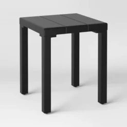 Beech Faux Slats Patio Accent Table Black - Threshold™ -Furniture Sales Store GUEST a179200a 3817 42d9 9f19 5940d7f998ad